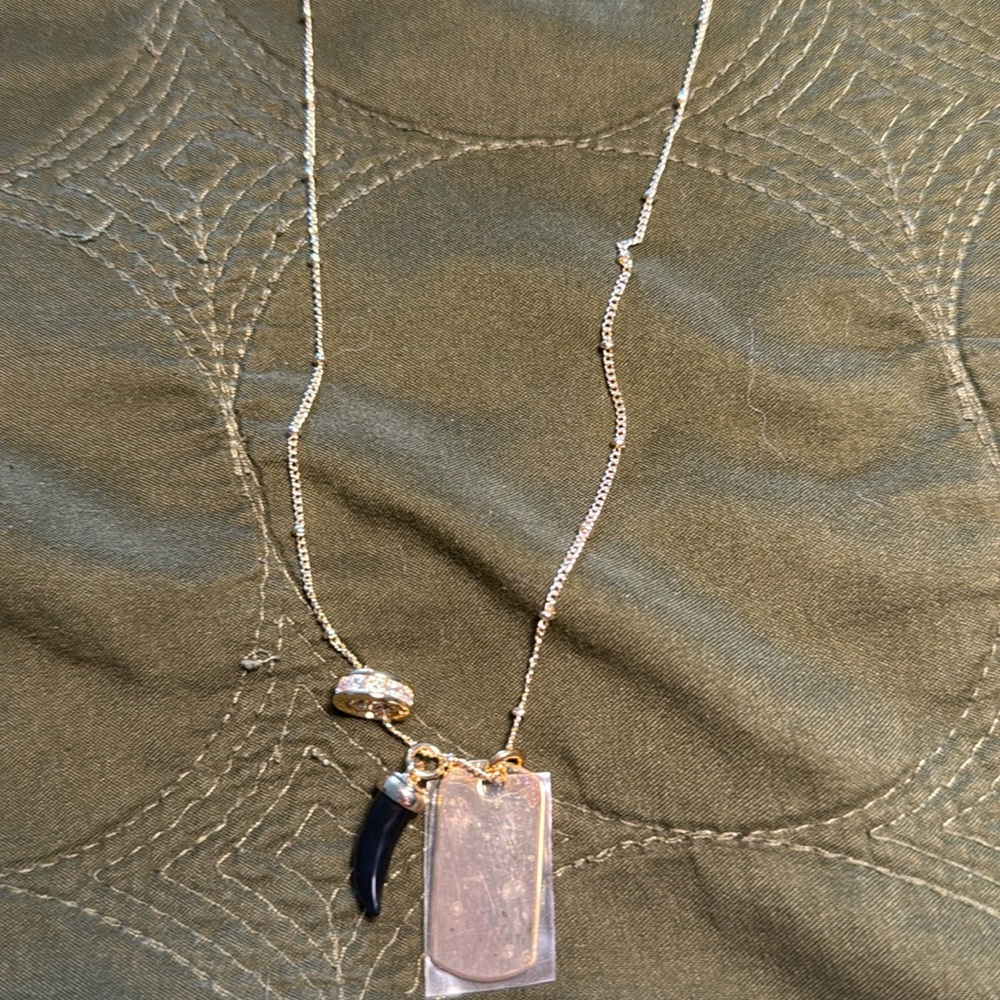 Delicate necklace with charms